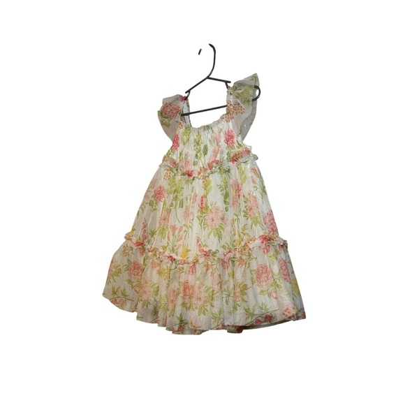 Rachel Zoe Floral Layered Tule Dress Girls Size 5T - Picture 8 of 10